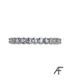 alliansring med diamanter 0.38 ct
