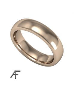 5 mm bred ring i guld