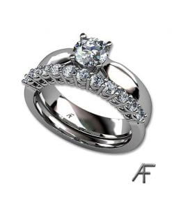 alliansring 0.38 ct enstensring