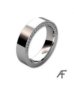 alliansring 18 k vitguld fadeinfattade diamanter