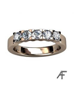 alliansring 5 briljantslipade diamanter