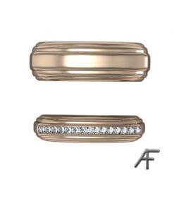 alliansring herring 18 k guld