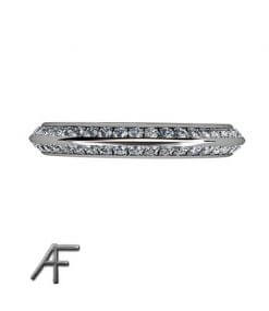 alliansring triangle med diamanter i platina