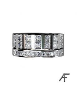 alliansring vitguld prinsess slipade diamanter