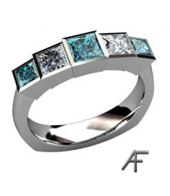 blue diamonds alliansring