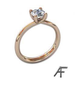 guldring 18 k med diamant