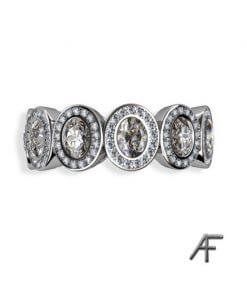 bruna diamanter alliansring