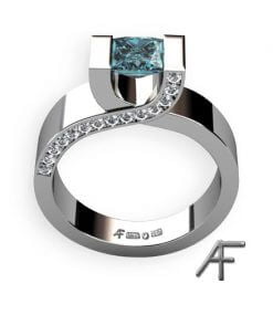 crossing blå diamant