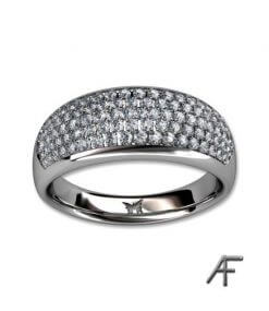 diamantring pave infattade diamanter