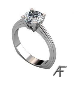 diamantring platina med diamant