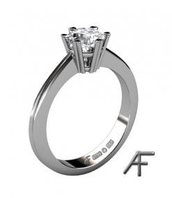 Enstensring vitguld diamant 0.70 ct
