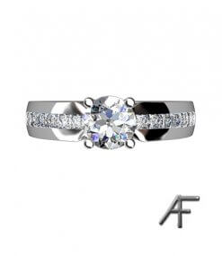 briljantring 0.70 ct