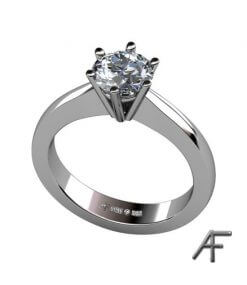 enstensring i vitguld med 1,0 ct diamant