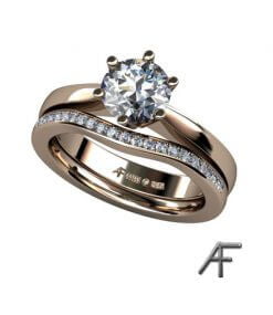 enstensring 1 ct samt alliansring