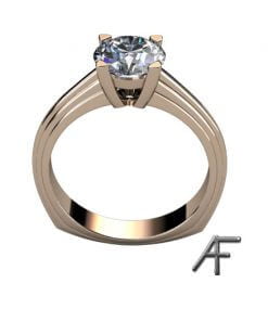 enstensring i 18 k rött guld