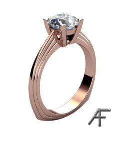 enstensring roséguld diamant