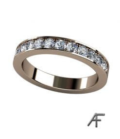 fadeninfattade diamanter alliansring 3,2 mm