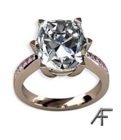 ring med fenakit och diamanter
