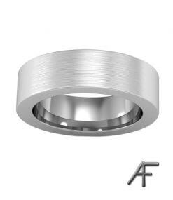 flack borstad vitguldsring 6 mm