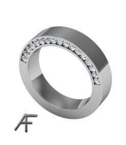 flack platinaring diamanter