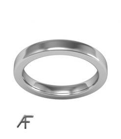 handsmidd slät vitguldsring 3 mm