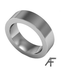 flack vitguldsring 18 k 6 mm