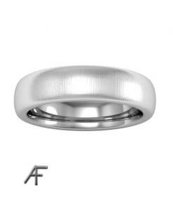 mjukt formad vitguldsring