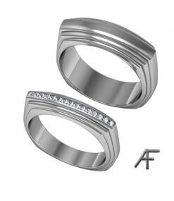 parringar 18 k vitguld