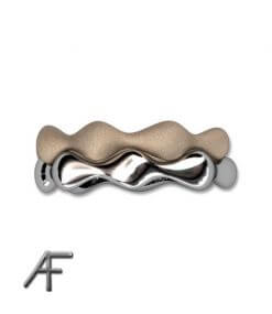 rött vitt guld waves