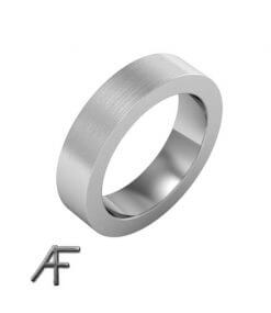 sidenmatt platinaring 5 mm