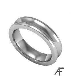 slät ring vitguld