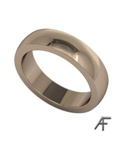 slät ring i 18 k rött guld