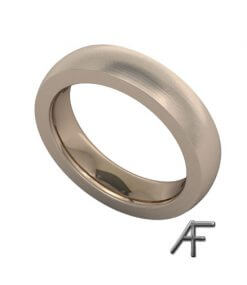 svagt välvd rödguldsring 18 k