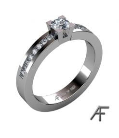 vigselring med diamanter