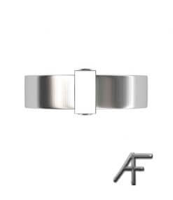 designad vitguldsring