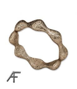 waves cirkle grov yta på guldet