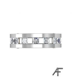 paralell alliansring vitguld